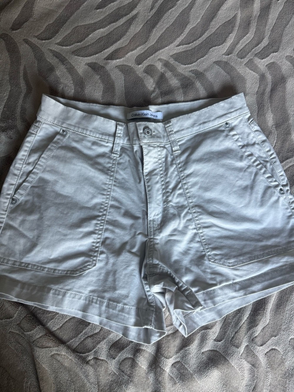 Calvin Klein Light Beige Women's Bermuda Shorts